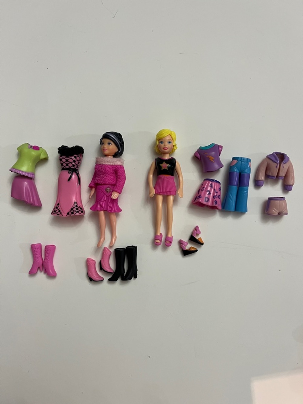 Mattel Pink & Purple Fashion Doll Mix-and-Match Set/Polly Pocket
#7PP